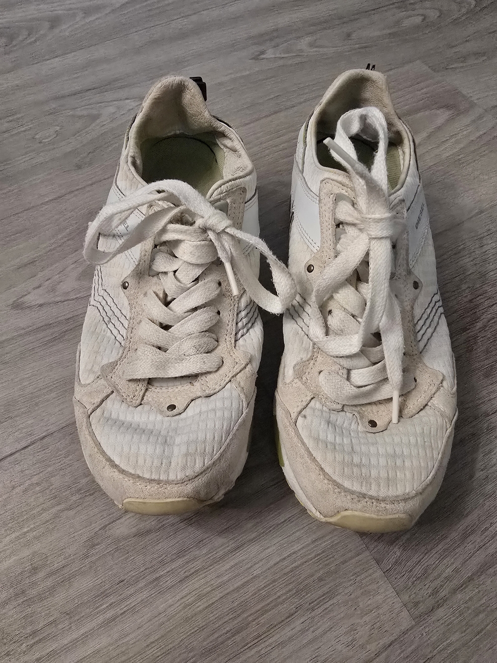 Diesel White Lace-Up Women’s Sneakers